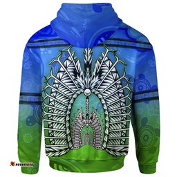 Zip Hoodie Turtle Background With Dhari Mask