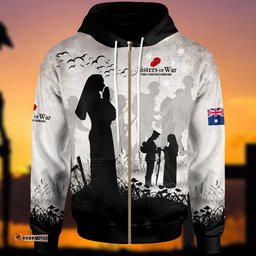 ANZAC Day Zip Up Hoodie Sisters Of War