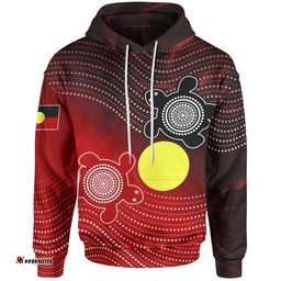Aboriginal Hoodie Indigenous Circle Dot Painting Style 09