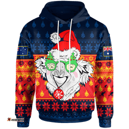 Custom Australia Christmas Hoodie Bye Bye