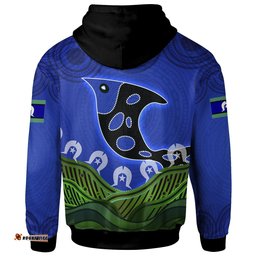 Zip Up Hoodie Torres Strait Dot Patterns