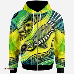 Zip Hoodie Aboriginal Platypus 03