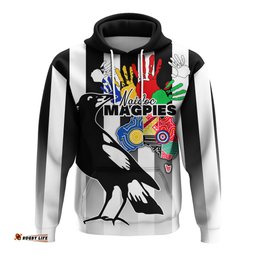 custom personalised magpies naidoc week hoodie collingwood sport map style tee ausie