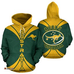australia rugby all over hoodie tee ausie
