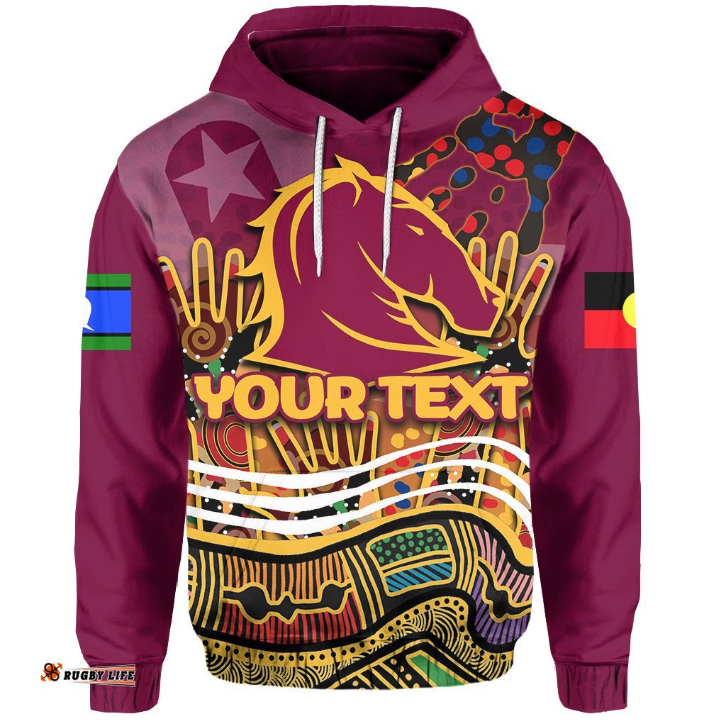 custom personalised naidoc brisbane broncos hoodie torres strait islander tee ausie