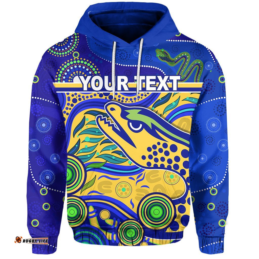 custom personalised eels indigenous special hoodie version gold tee ausie