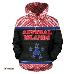austral islands all over hoodie tee ausie