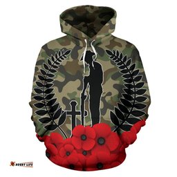 new zealand anzac day camo hoodie tee ausie