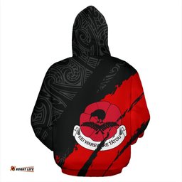 anzac day new zealand hoodie kiwi ferns maori pullover hoodie tee ausie