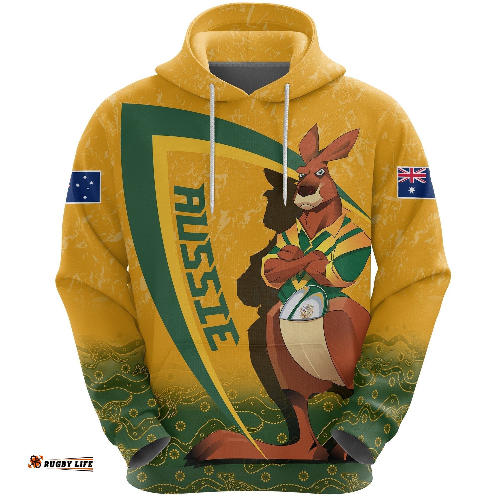 rugbylife australia hoodie rugby kangaroo tee ausie
