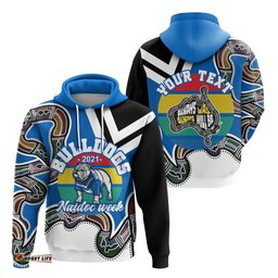 custom personalised australia bulldogs naidoc week rugby hoodie aboriginal special style tee ausie
