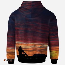 Australia Hoodie Uluru Sky View