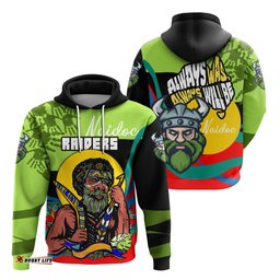 raiders naidoc week hoodie canberra indigenous sport special style tee ausie