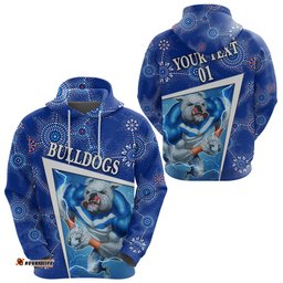 custom personalised canterbury bankstown bulldogs hoodie indigenous limited edition no1 custom text and number tee ausie