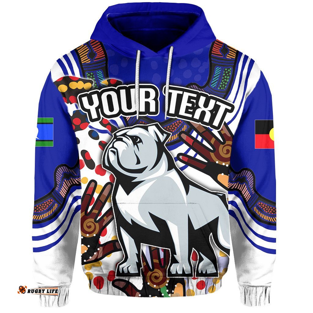 custom personalised naidoc bulldogs all over hoodie torres strait islander tee ausie