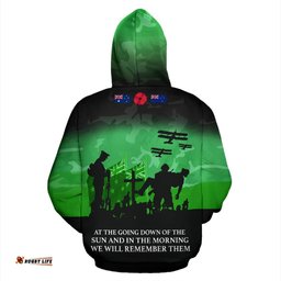 anzac heroes new zealand hoodie green lest we forget tee ausie