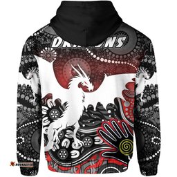 white st george dragons hoodie indigenous tee ausie