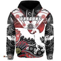 white st george dragons hoodie indigenous tee ausie