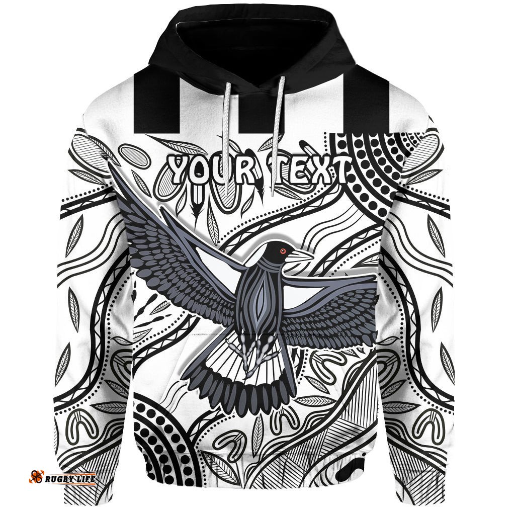 custom personalised magpies lovers hoodie collingwood forever tee ausie