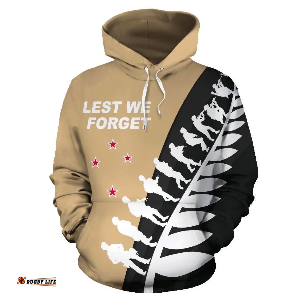 anzac fern hoodie lest we forget poppies pullover hoodie tan tee ausie