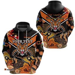 custom personalised wests hoodie tigers indigenous naidoc heal country heal our nation black tee ausie