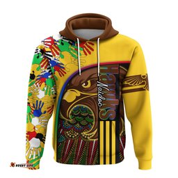custom personalised pride hawks hoodie hawthorn naidoc week aboriginal version special tee ausie