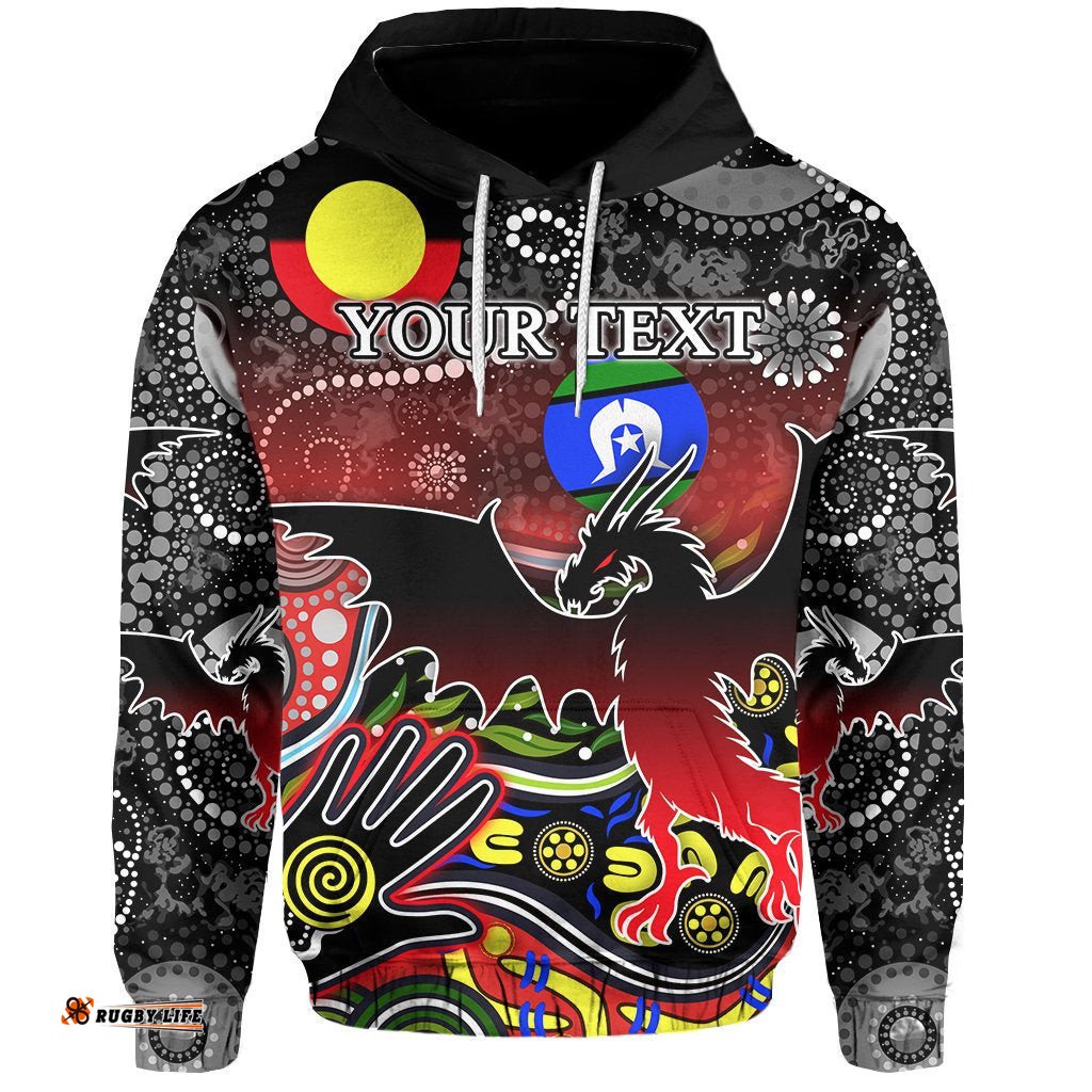 custom personalised color st george dragons hoodie naidoc week tee ausie