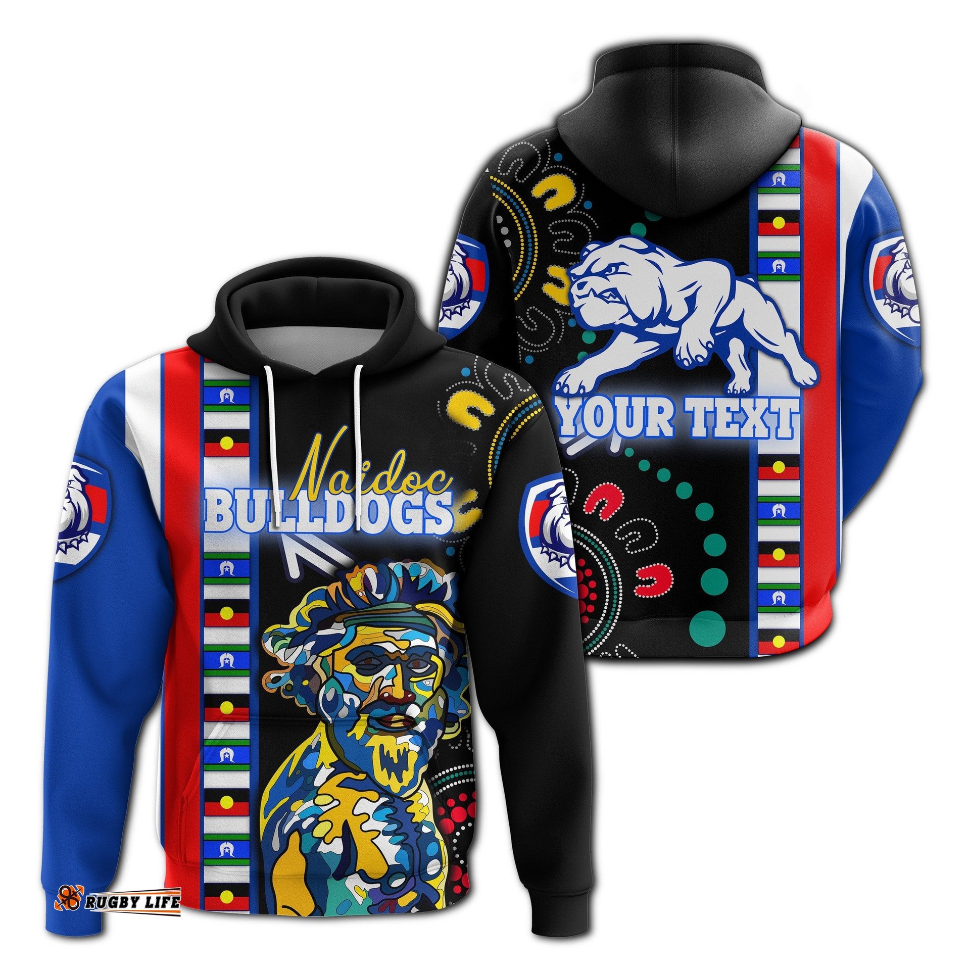 custom personalised western football bulldogs hoodie naidoc week indigenous tee ausie