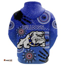 Custom Personalised Bulldogs Hoodie Indigenous Country Style
