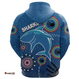 custom personalised naidoc sharks hoodie cronulla aboriginal style tee ausie