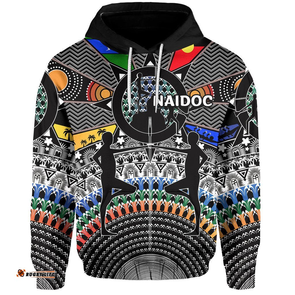 naidoc week hoodie tribal style tee ausie