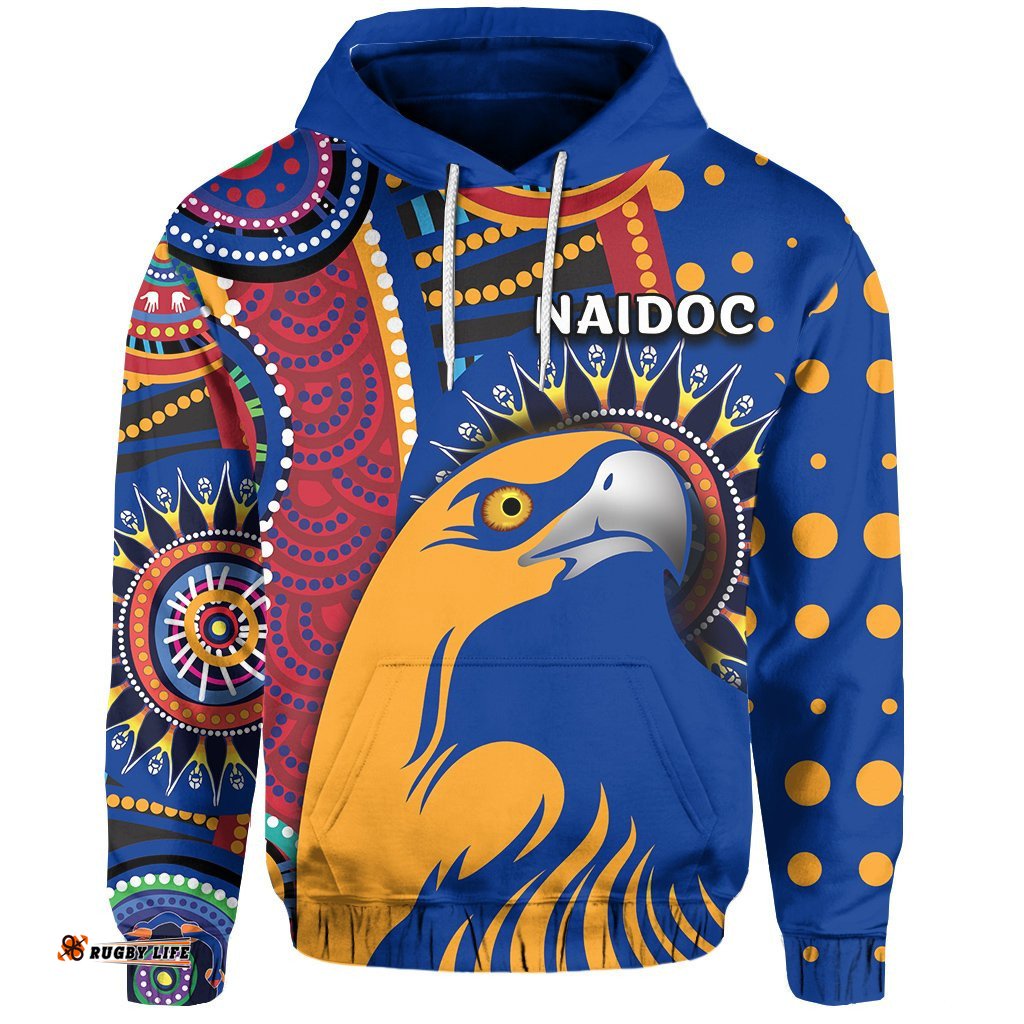 naidoc west coast eagles hoodie indigenous style tee ausie