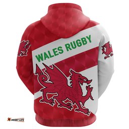 Wales Rugby Hoodie Sporty Style