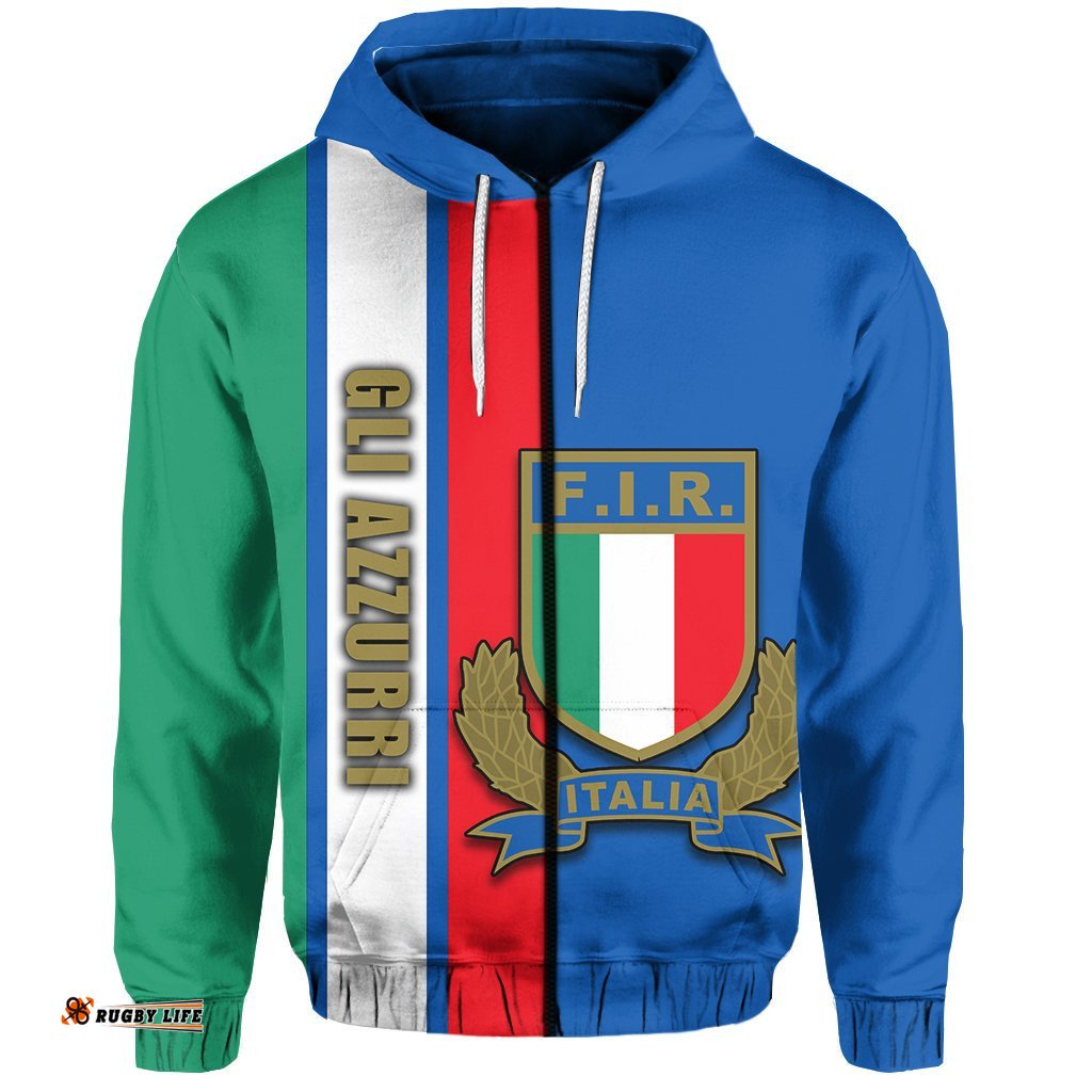 Italian Rugby Zip Hoodie