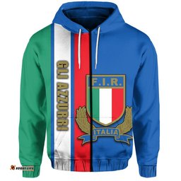 Italian Rugby Zip Hoodie