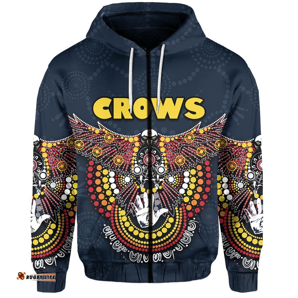 Adelaide Aboriginal Crows Zip Hoodie