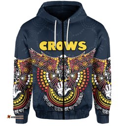 Adelaide Aboriginal Crows Zip Hoodie