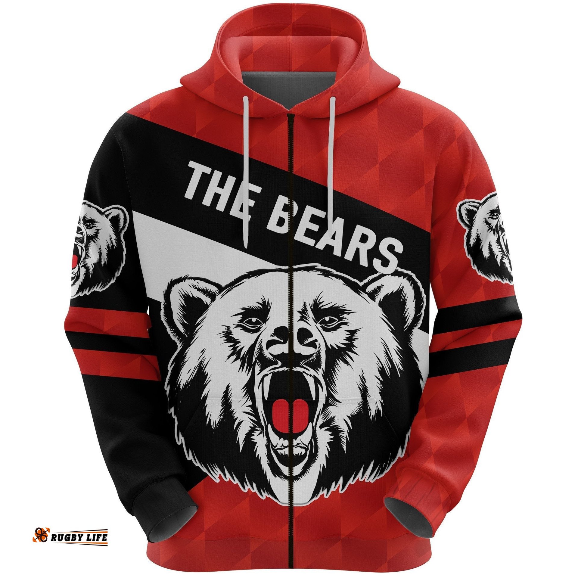 North Sydney Zip Hoodie The Bears Sporty Style