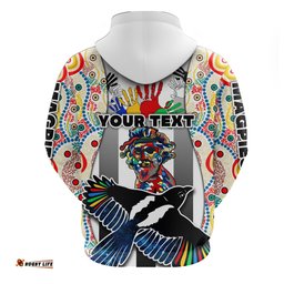 custom personalised magpies naidoc week hoodie collingwood modern style tee ausie