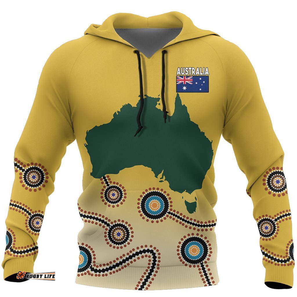 rugbylife australia map rugby hoodie tee ausie