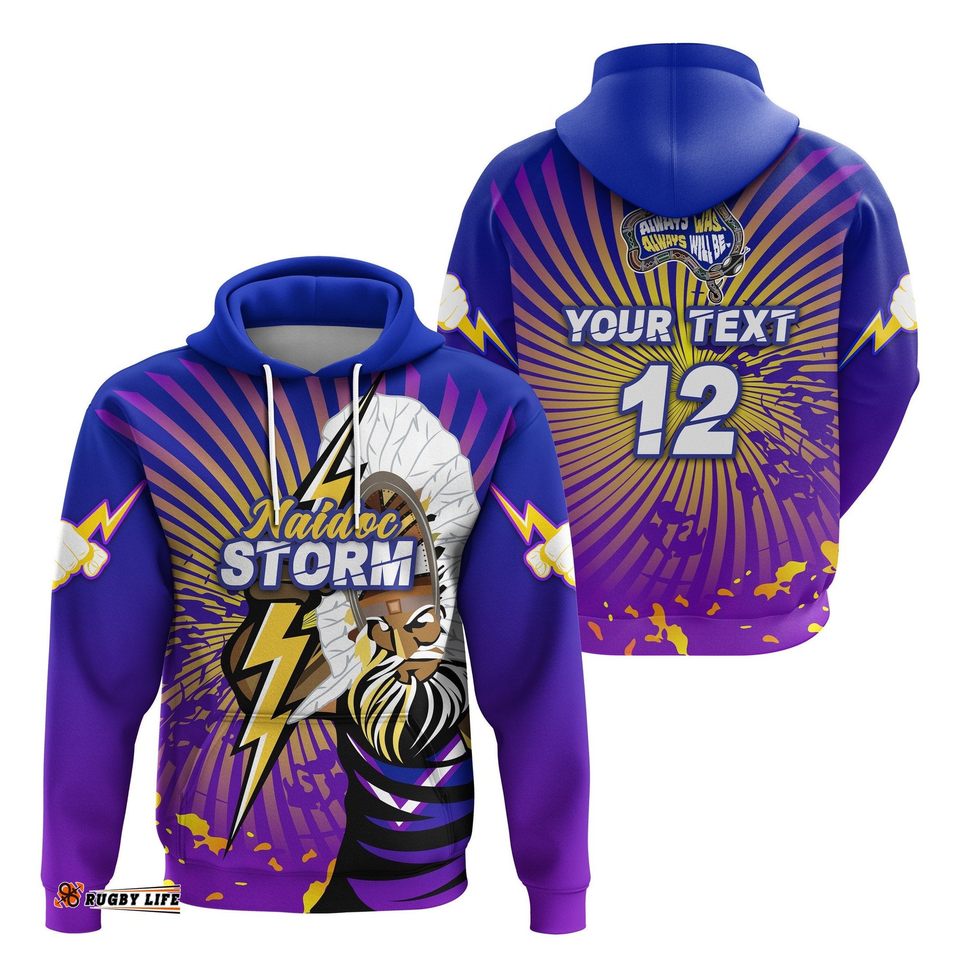 custom personalised melbourne storm naidoc week hoodie indigenous style tee ausie