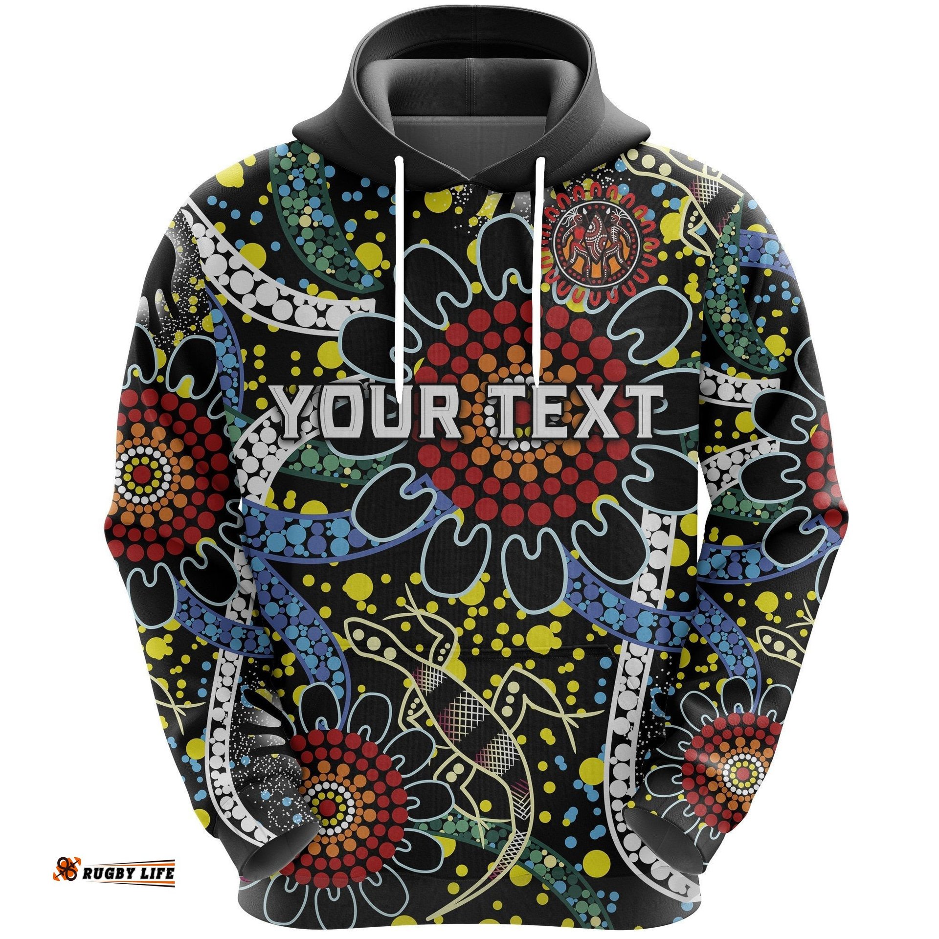 custom personalised australia indigenous rugby hoodie all stars sporty style tee ausie