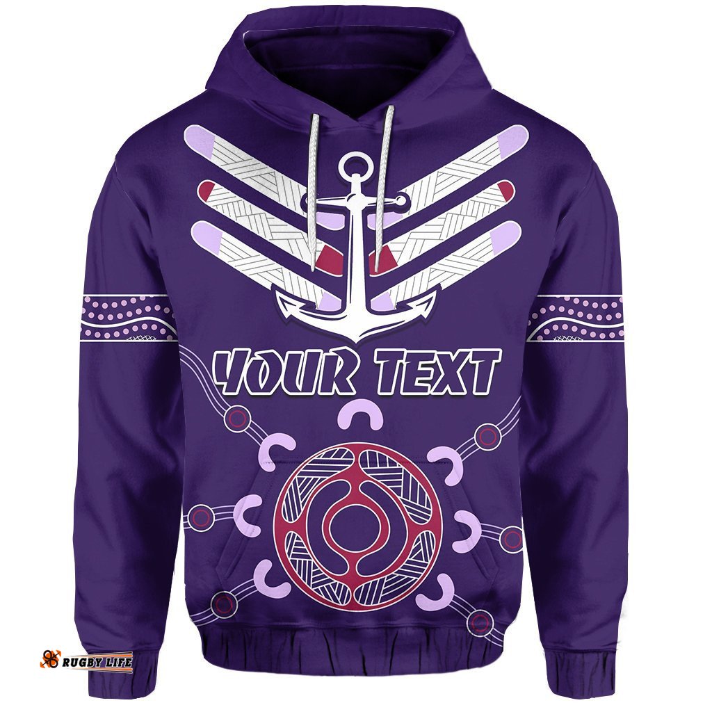Custom Personalised Dockers Hoodie Indigenous Fremantle