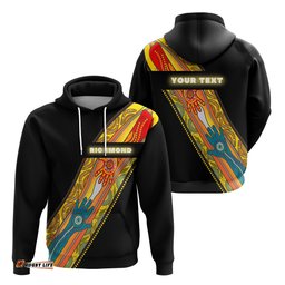 custom personalised richmond premier hoodie tigers aboriginal sport style tee ausie