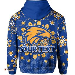 custom personalised west coast eagles hoodie indigenous style tee ausie