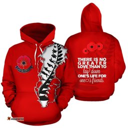 heart of the anzac new zealand hoodie red tee ausie