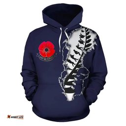 heart of the anzac new zealand hoodie navy tee ausie