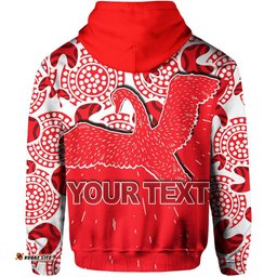 custom personalisedsydney swans hoodie aboriginal patterns tee ausie