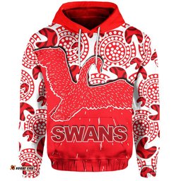 custom personalisedsydney swans hoodie aboriginal patterns tee ausie