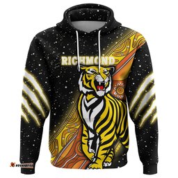 Custom Personalised Richmond Premier Hoodie Tigers Aboriginal